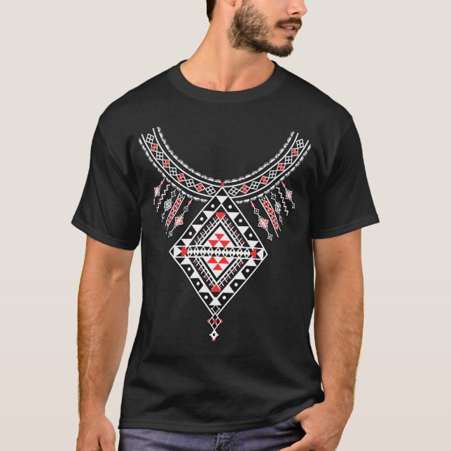 KABYLE MOTIVE AMAZIGH SYMBOL DE BERBEES T-Shirt (Front)