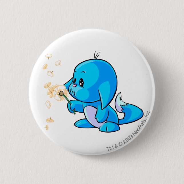 Kacheek Blue 6 Cm Round Badge (Front)