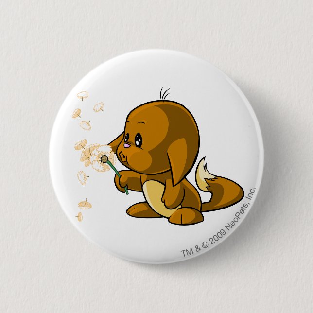Kacheek Brown 6 Cm Round Badge (Front)