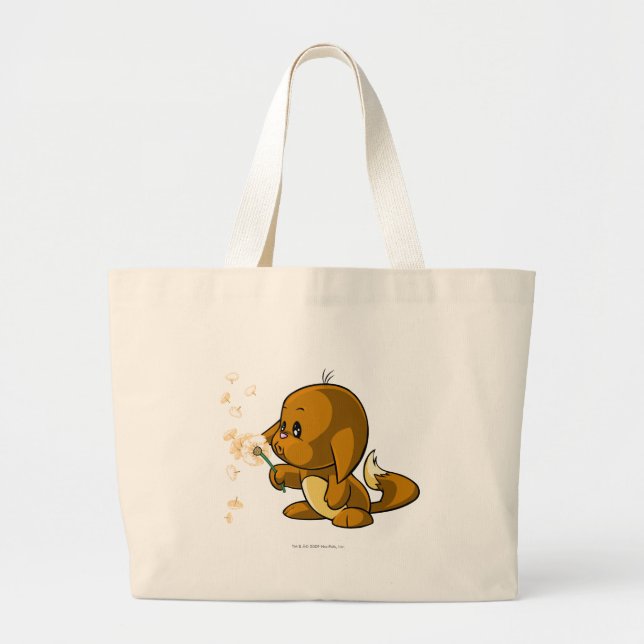Kacheek Brown Large Tote Bag (Front)