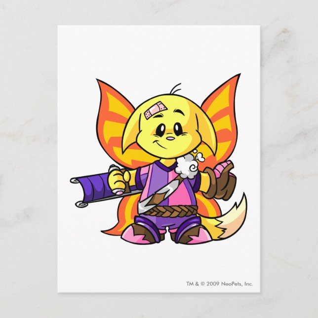 Kacheek Faerieland Player Postcard (Front)