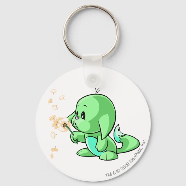 Kacheek Green Key Ring (Front)