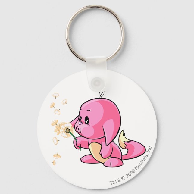Kacheek Pink Key Ring (Front)