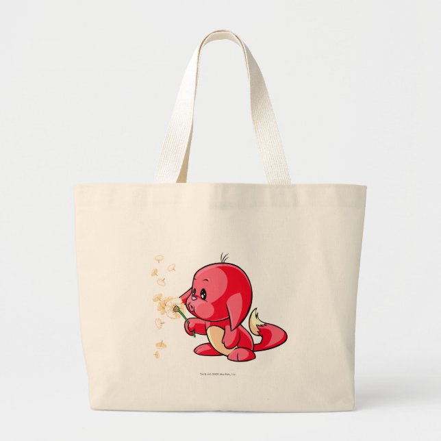Kacheek Red Large Tote Bag (Front)