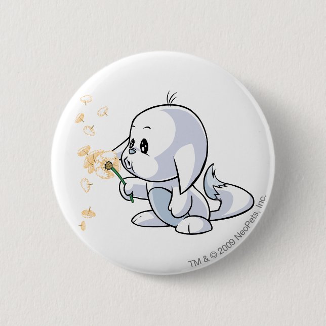 Kacheek White 6 Cm Round Badge (Front)
