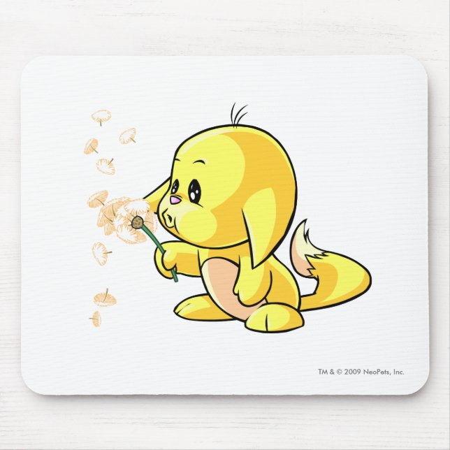 Kacheek Yellow Mouse Mat (Front)