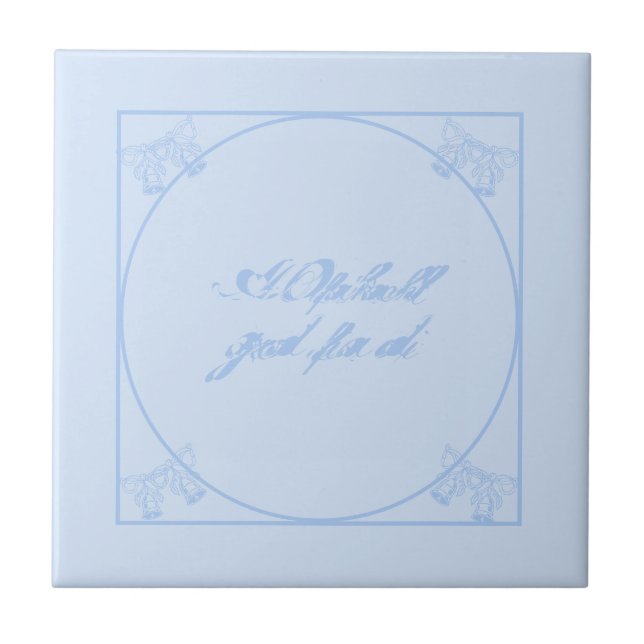 Kachel Fliesen Bayrisch Bayerisch Bairisch Tile (Front)