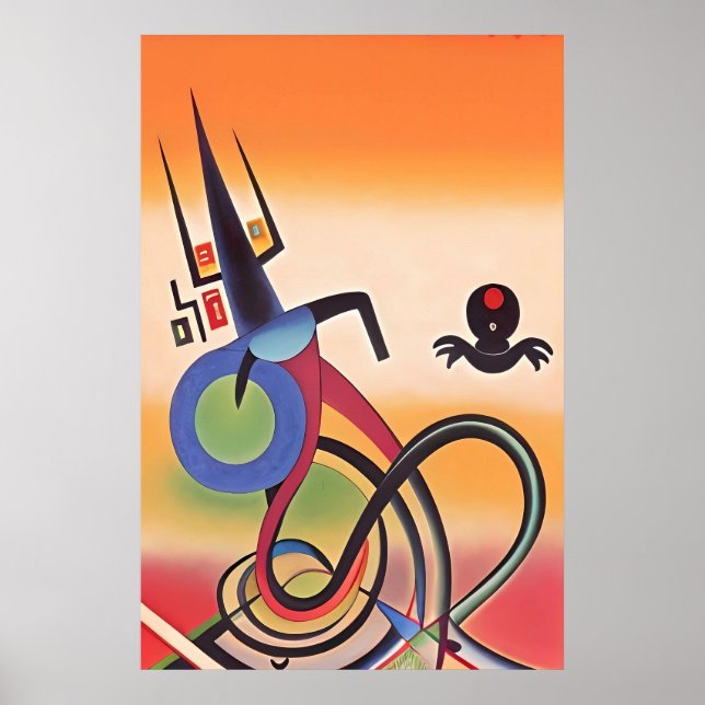 Kachina Dance Ken Gauge Abstract Poster (Front)