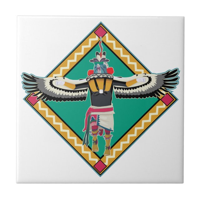 Kachina Dancer Tile (Front)