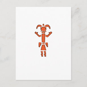Kachina - Southwest Indian Design Postcard