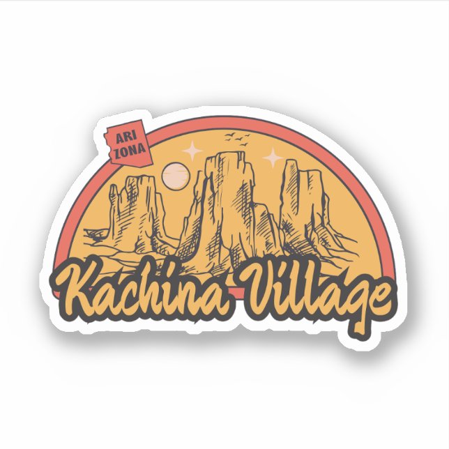 Kachina Village, Arizona  Sticker (Front)