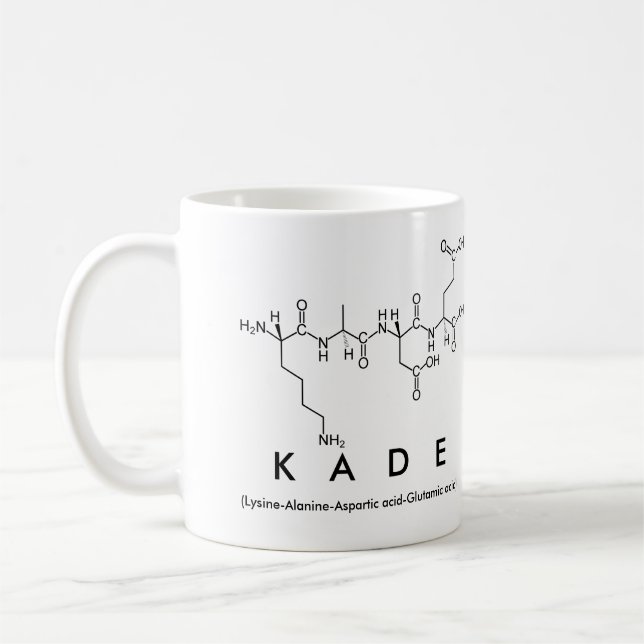 Kade peptide name mug (Left)