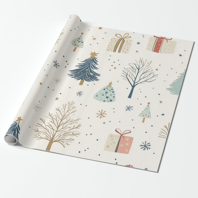 Kadopapier Kerst Wrapping Paper (Unrolled)