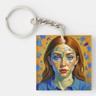 “Kaela” - Pattern of a Past Key Ring