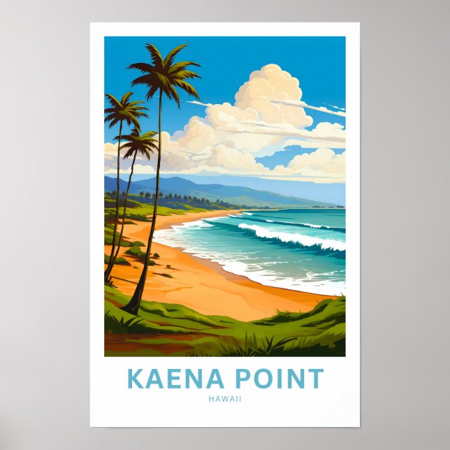 Kaena Point Hawaii Travel Print (Front)