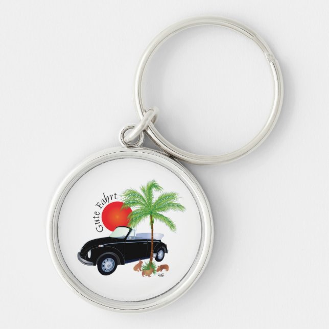 Käfer gute Fahrt Schlüsselanhänger Key Ring (Front)