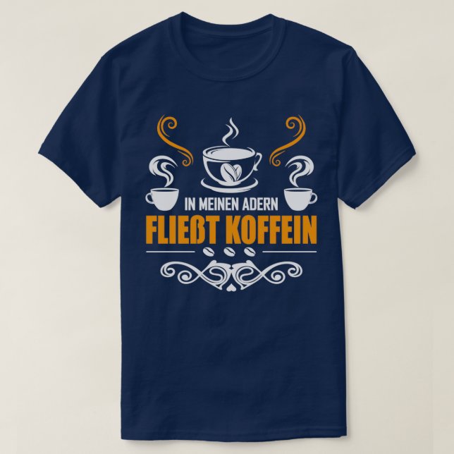 Kaffee Koffein Espresso Kaffeebohne Geschenk 7 T-Shirt (Design Front)