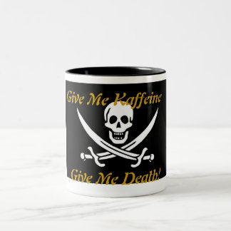 Kaffeine Pirate Two-Tone Coffee Mug