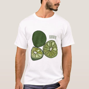 Kaffir lime cartoon illustration T-Shirt