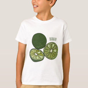 Kaffir lime cartoon illustration T-Shirt