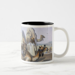 Kafila with a Camel Bearing a Hodesh, illustration Two-Tone Coffee Mug