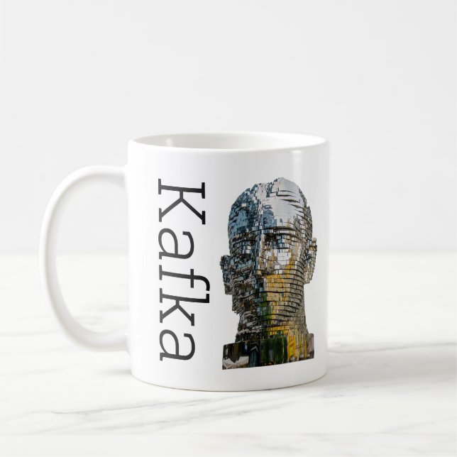 Kafka Head Coffee Mug (Left)