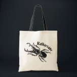 Kafkaesque Tote Bag<br><div class="desc">Kafkaesque.  A Kafka-inspired design featuring a stag beetle.</div>