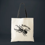 Kafkaesque Tote Bag<br><div class="desc">Kafkaesque.  A Kafka-inspired design featuring a stag beetle.</div>