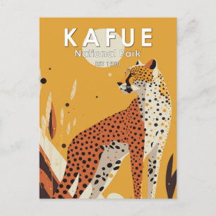 Kafue National Park Zambia Vintage Postcard