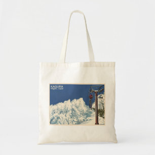 Kagura かぐら Niigata 新潟 Snow landscape Tote Bag