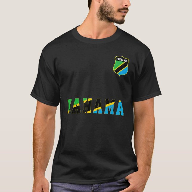 Kahama Tanzania Flag Tanzanian Men Women T-Shirt (Front)