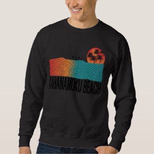 Kahanamoku Beach Hawaii Women Men Surfboarding Sweatshirt