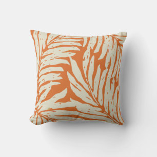 Kahanu Garden Hawaiian Palm Leaves Reversible Cushion