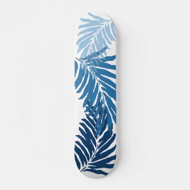 Kahanu Garden Hawaiian Palm Leaves Skateboard (Front)