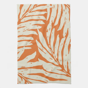 Kahanu Garden Hawaiian Palm Leaves Tea Towel