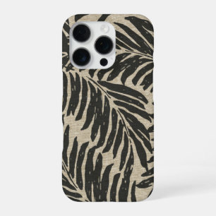 Kahanu Palms Hawaiian Linen Texture iPhone 16 Pro Case