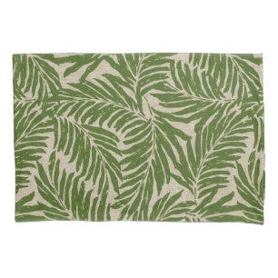 Kahanu Palms Hawaiian Linen Texture Pillowcase