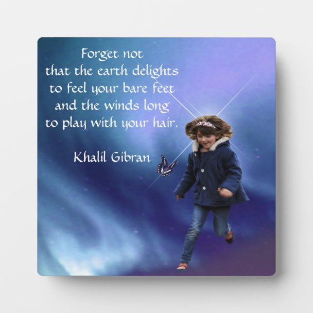 Kahlil Gibran the earth Plaque (Front)
