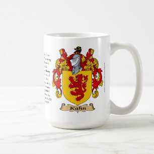 Kahn name, the Origin, the Meaning and the Crest Coffee Mug
