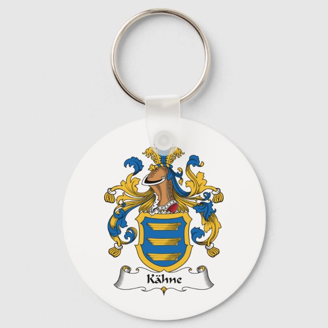 Kahne Family Crest Key Ring (Front)