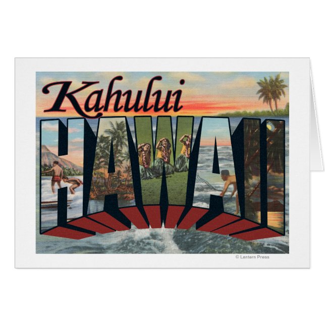 Kahului, Hawaii - Large Letter Scenes (Front Horizontal)