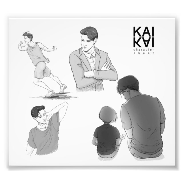 Kai Akiyama character sketch Photo Print (Front)