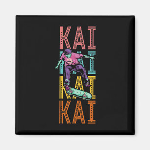 Kai Custom Skateboarding Hob Magnet