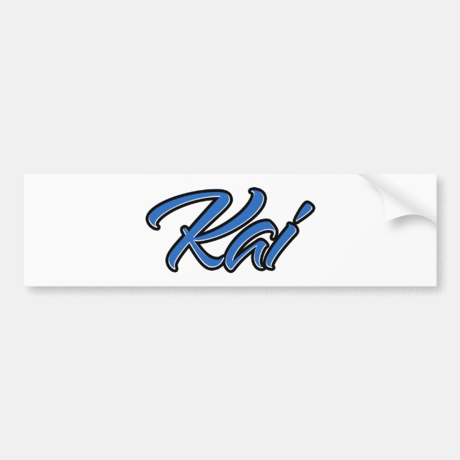 Kai Name blue Aufkleber Sticker Autoaufkleber (Front)