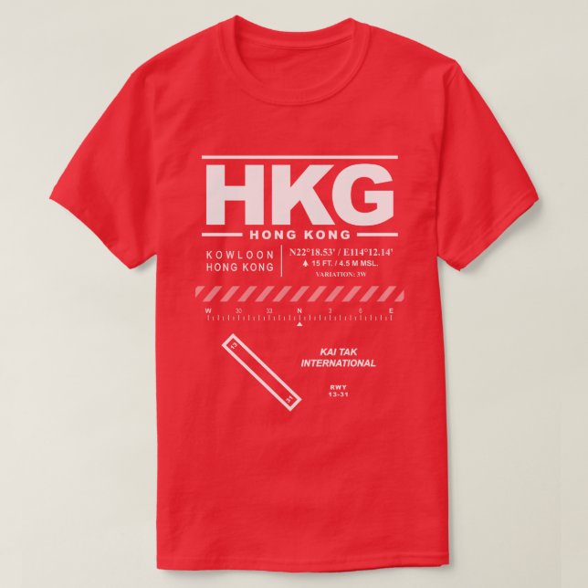 Kai Tak International Airport HKG T-Shirt (Design Front)