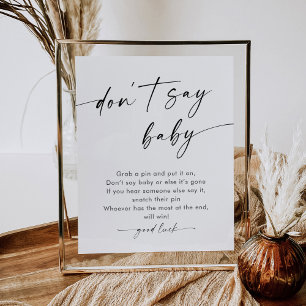 KAIA Don't Say Baby Game Sign