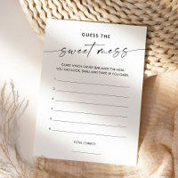 KAIA Guess the Sweet Mess Game Card