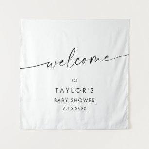 KAIA MInimalist Baby Shower Welcome Tapestry