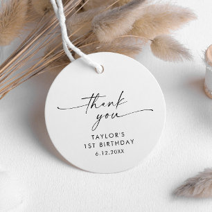 KAIA Minimalist Birthday Party Favour Tag