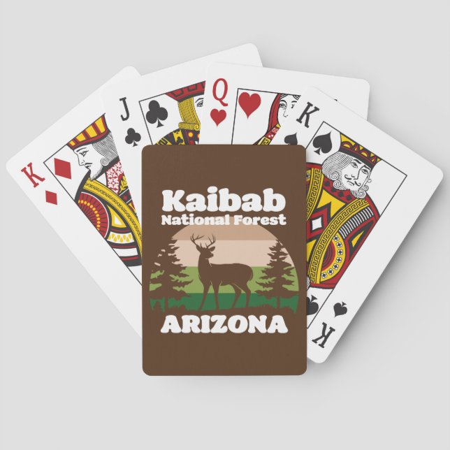 Kaibab National Forest Arizona Playing Cards (Back)